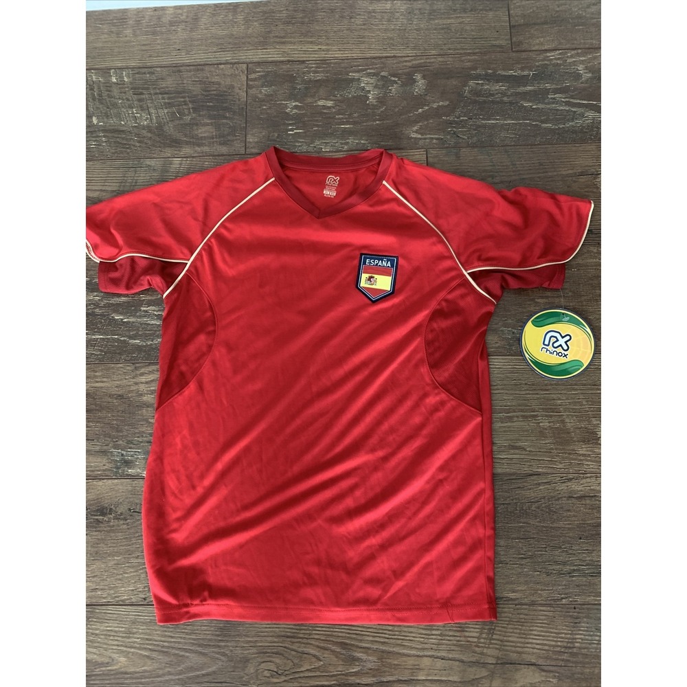 NEW‎ Boys Soccer Shirt RX Espana Red Sz XL 16/18~ Rare! NWT (M16) 0180
